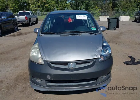 2007 Honda Fit Sport from USA, damaged, VIN JHMGD38637S054953